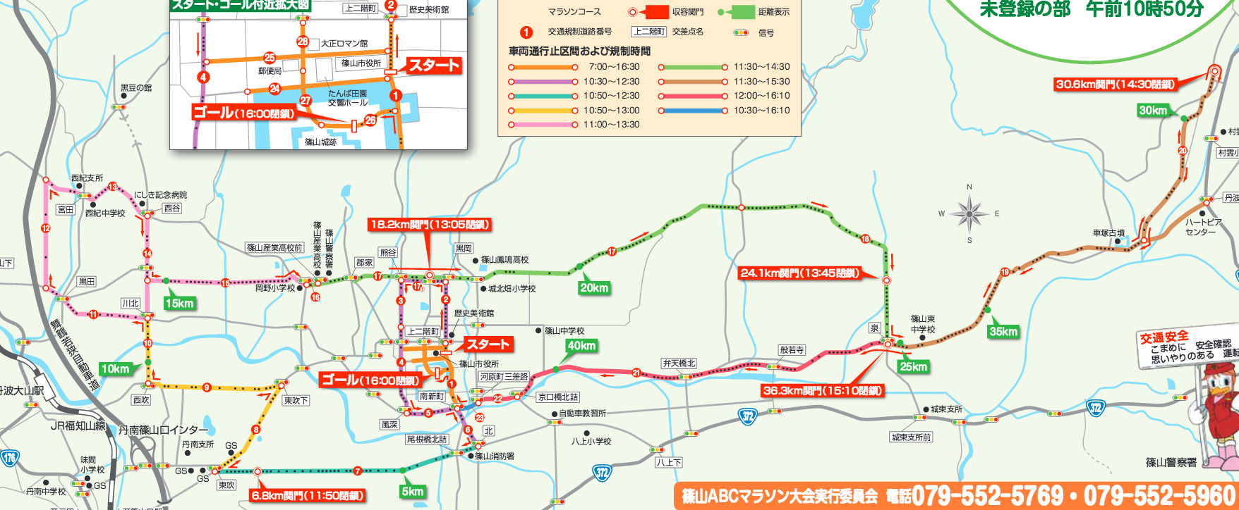 篠山マラソン 16 コース攻略 芸能人